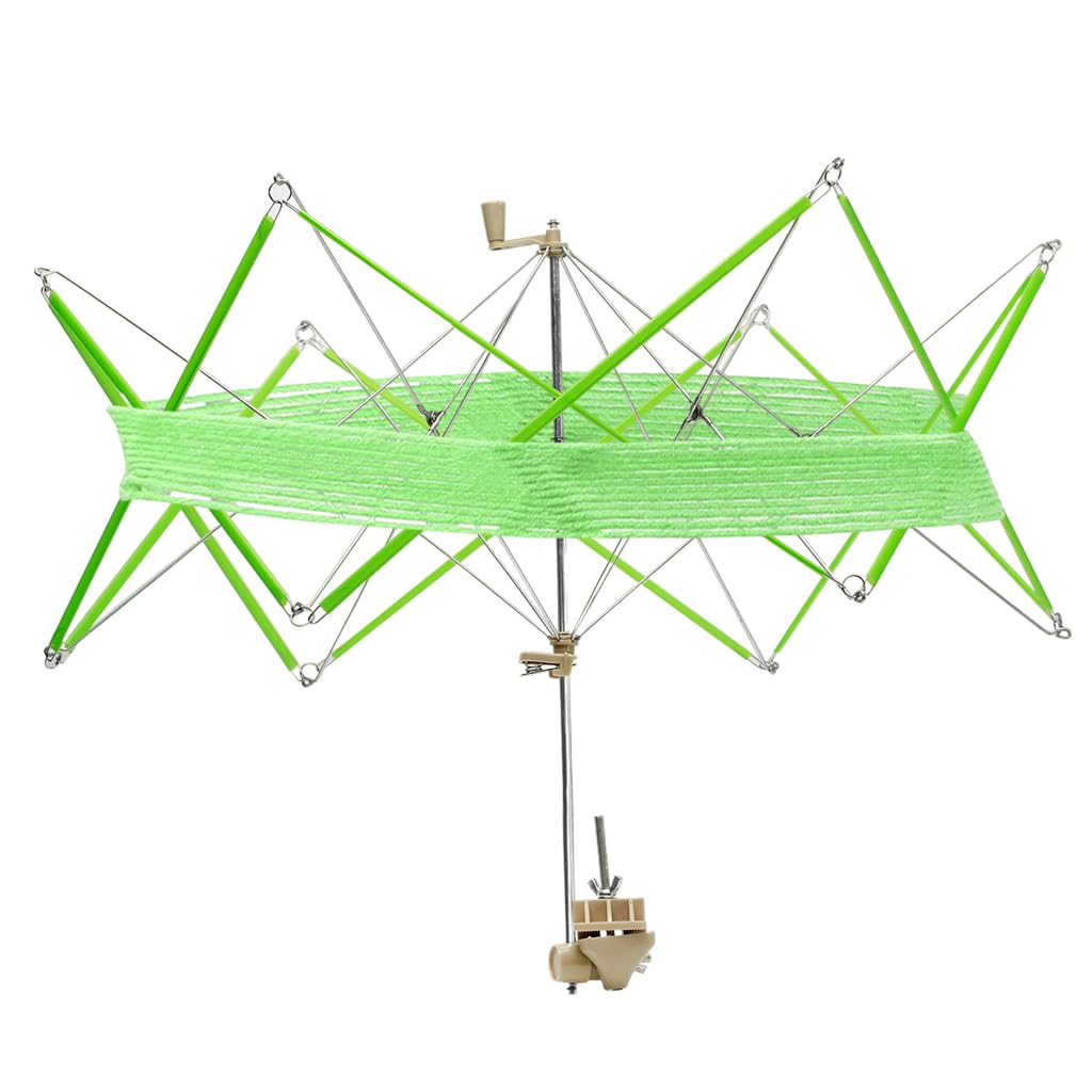HASTHIP Yarn Swift, Desk Mounting Umbrella-shaped Yarn Swift No Tangle Yarn Swift Folding Yarn Swift for Knitting, Crocheting, No Ball Winder HASTHIP Yarn Swift, Desk Mounting Umbrella-shaped Yarn Swift No Tangle Yarn Swift Folding Yarn Swift for Knitting, Crocheting, No Ball Winder